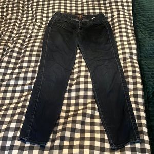 Skinny dark wash stretch jeans